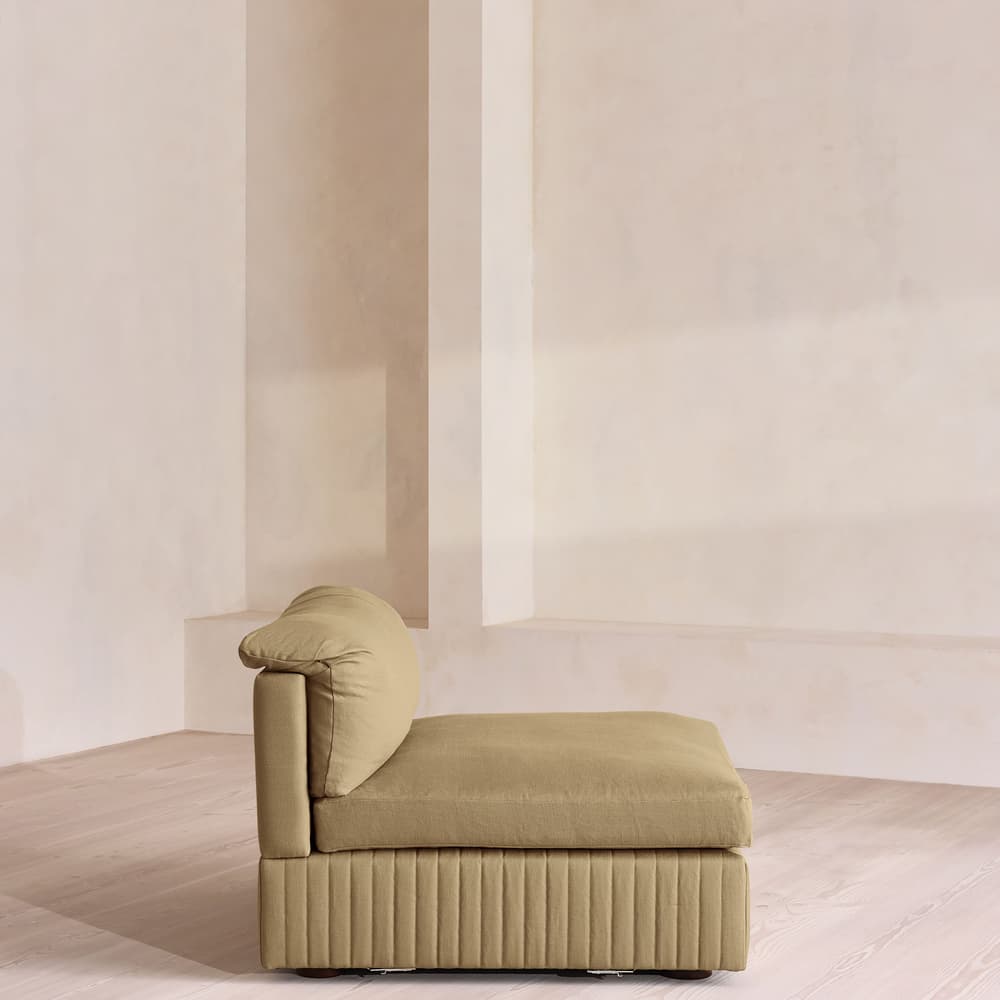 Oona Sectional Sofa - Right Arm Module - Linen - Wheat - US - Image 3