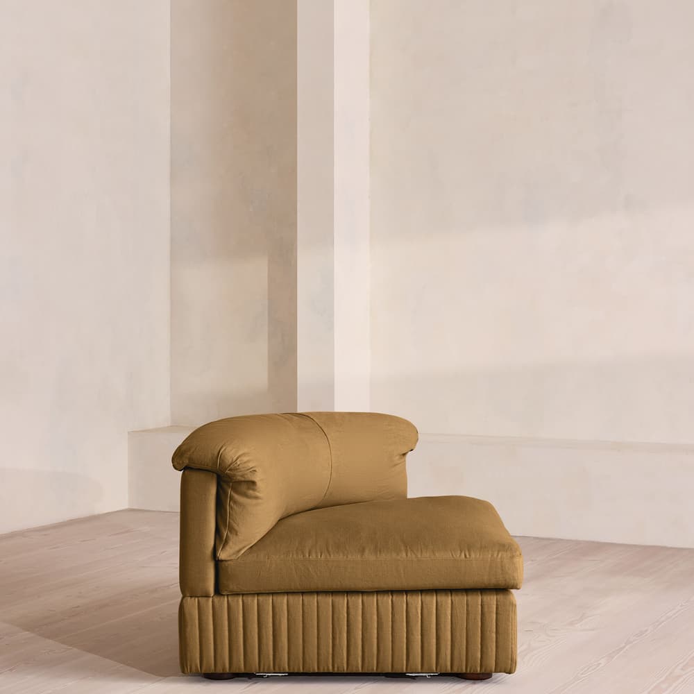 Oona Modular Sofa - Corner Module - Linen - Ochre - UK - Image 3