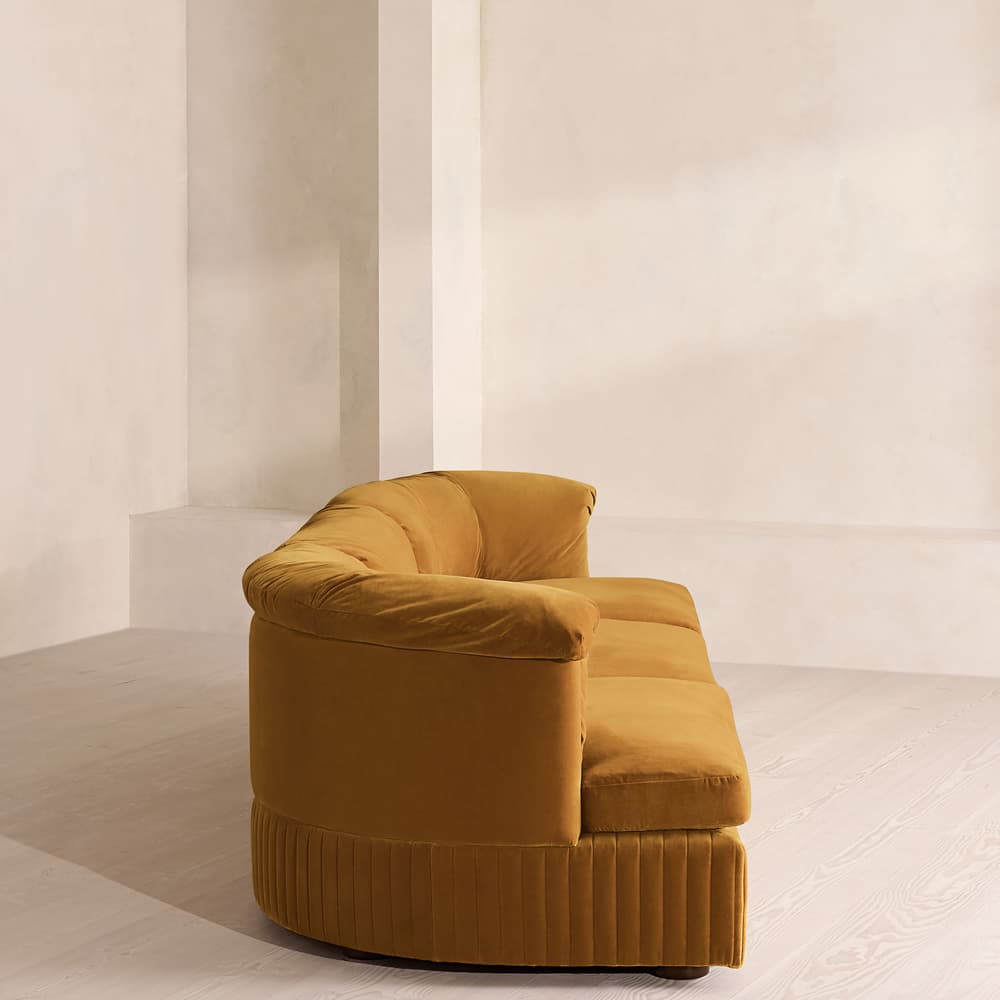 Oona Modular Sofa - Four Seater - Velvet Mustard UK - Images - Image 3
