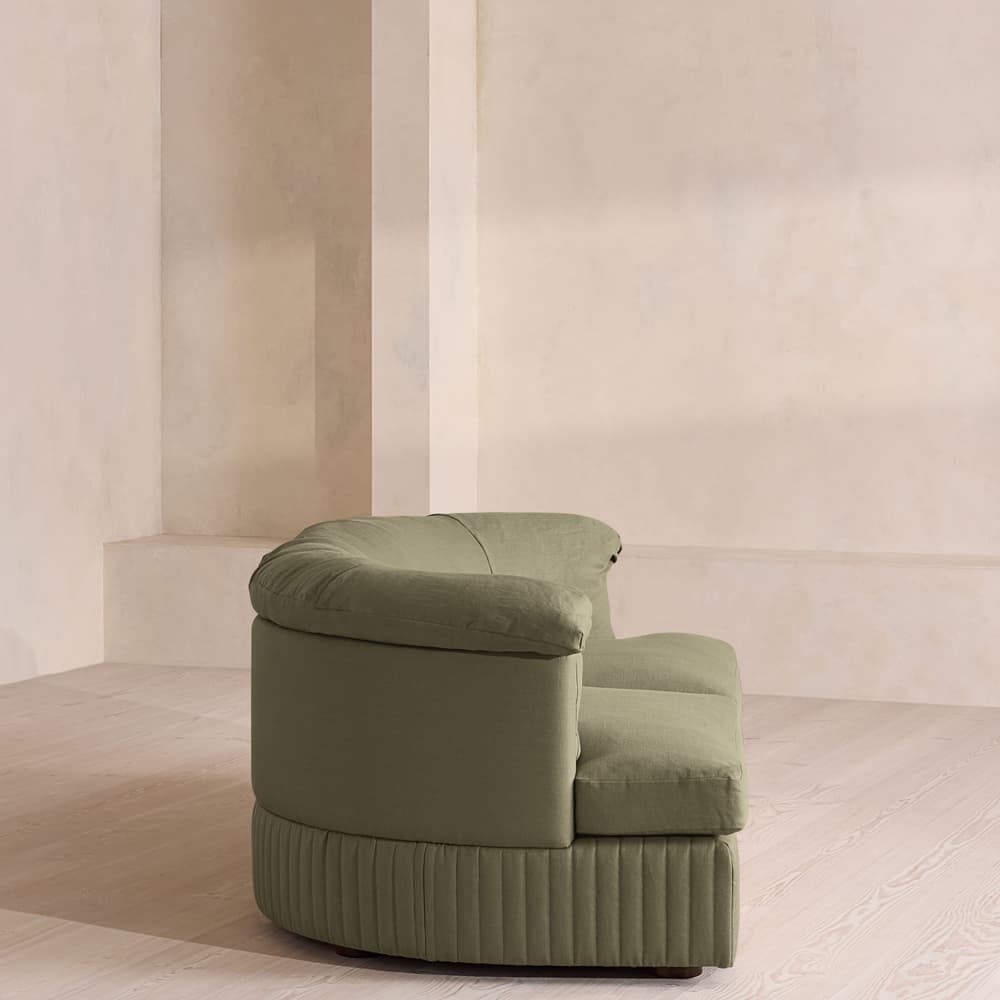 Oona Modular Sofa - Three Seater - Linen - Sage - UK - Images - Image 3