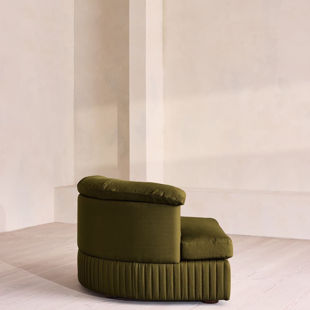 Oona Modular Sofa - Corner Module - Linen - Olive - UK - Image 3