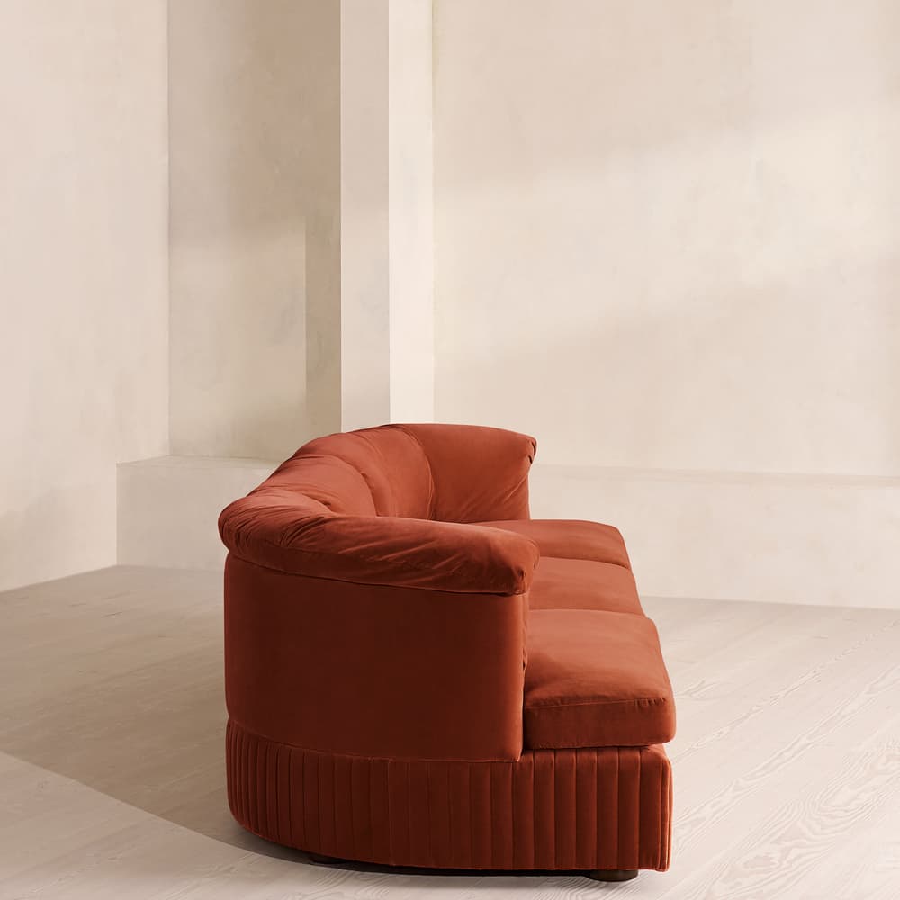 Oona Modular Sofa - Four Seater - Velvet Rust UK - Images - Image 3