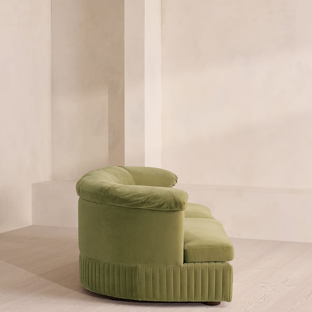 Oona Sectional Sofa - Three Seater - Velvet Lichen - US - Images - Image 3