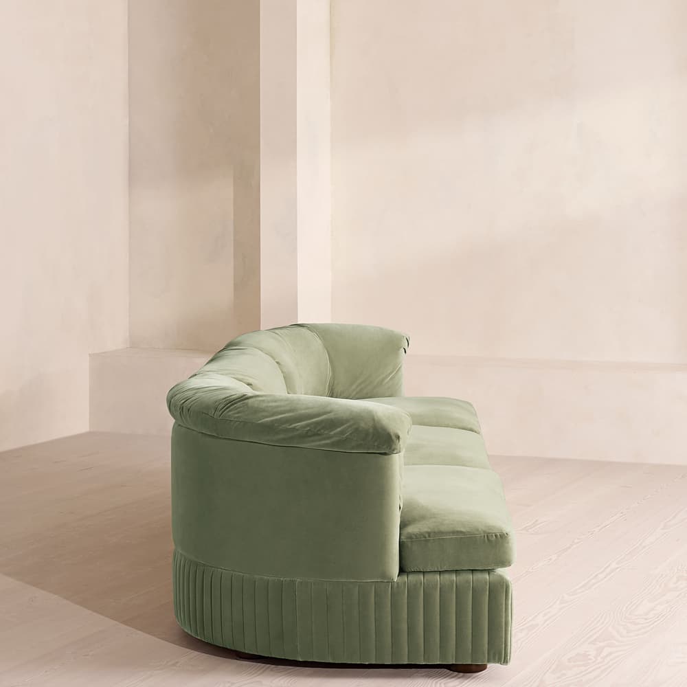 Oona Modular Sofa - Four Seater - Velvet - Seafoam - UK - Images - Image 3