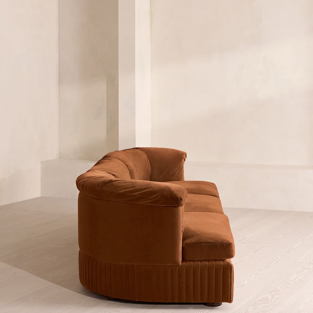 Oona Modular Sofa - Four Seater - Velvet - Cinnamon - UK - Images - Image 3