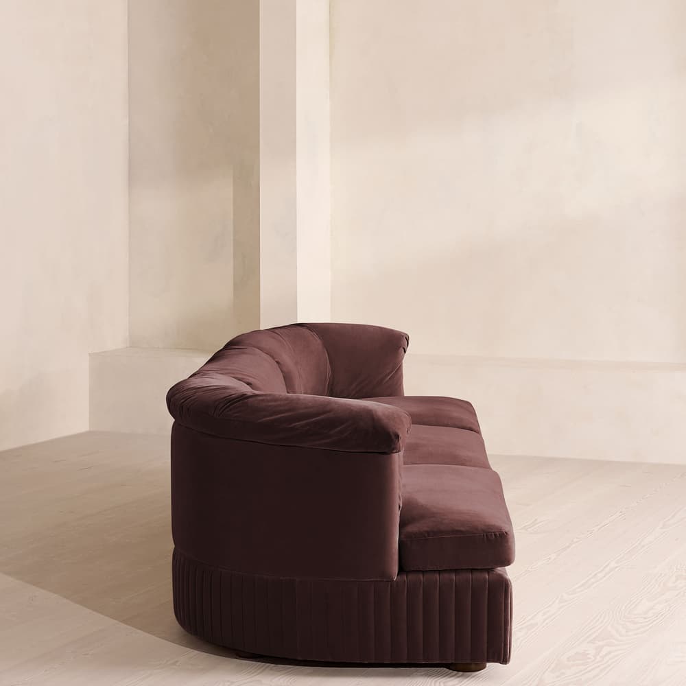 Oona Modular Sofa - Four Seater - Velvet - Aubergine - UK - Images - Image 3