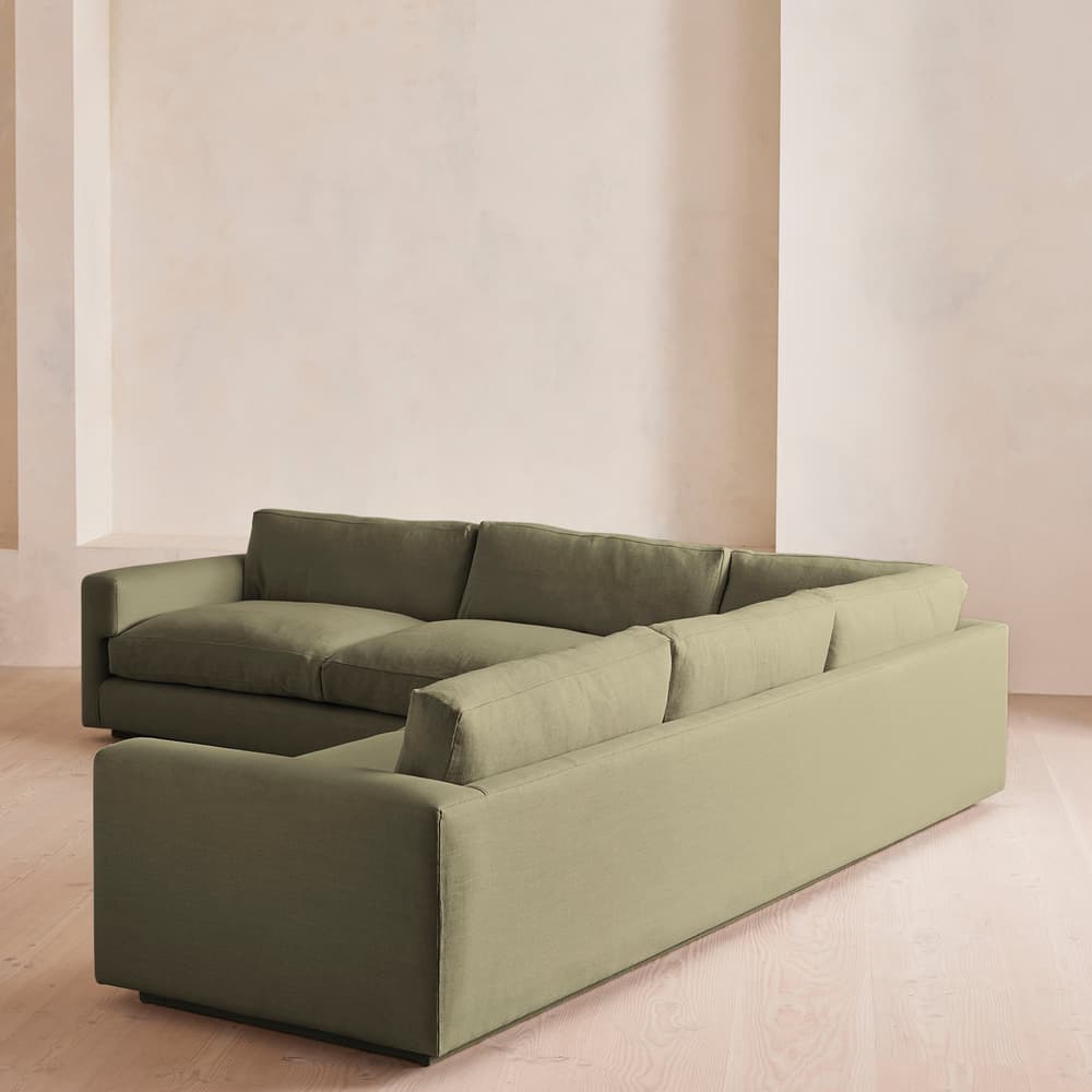 Mossley Corner Sofa - Linen - Sage - US - Images - Image 3