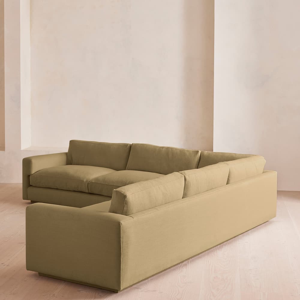 Mossley Corner Sofa - Linen - Wheat - Images - Image 3