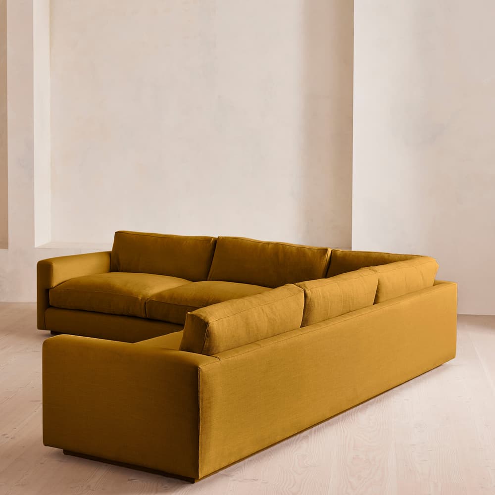 Mossley Corner Sofa - Linen - Turmeric - US - Images - Image 3