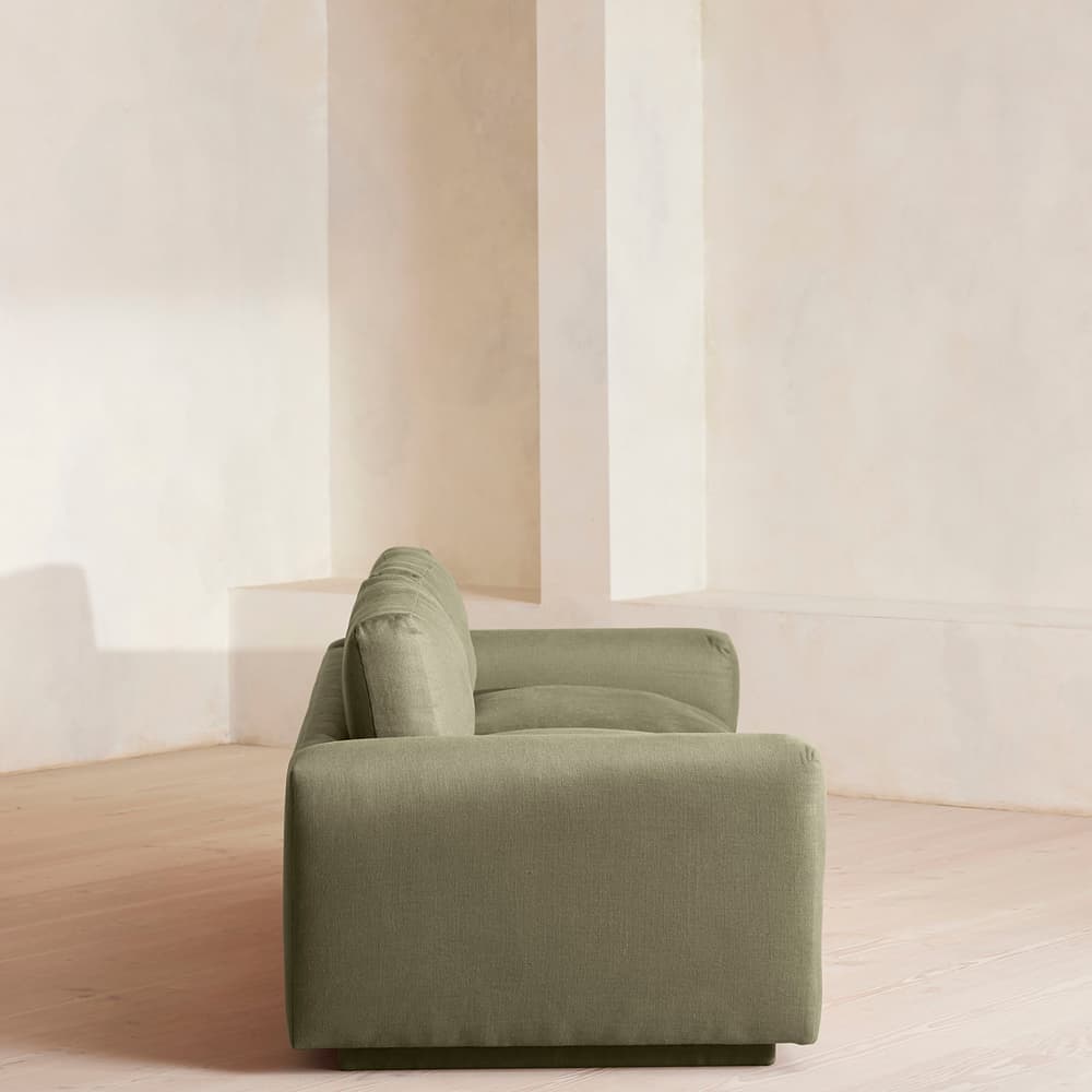 Mossley Three Seater Sofa - Linen - Sage - US - Images - Image 3