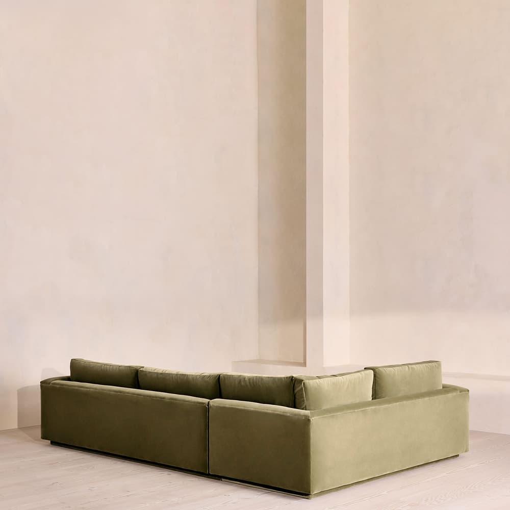 Mossley Right L-Shape Sofa - Velvet - Lichen - Images - Image 3