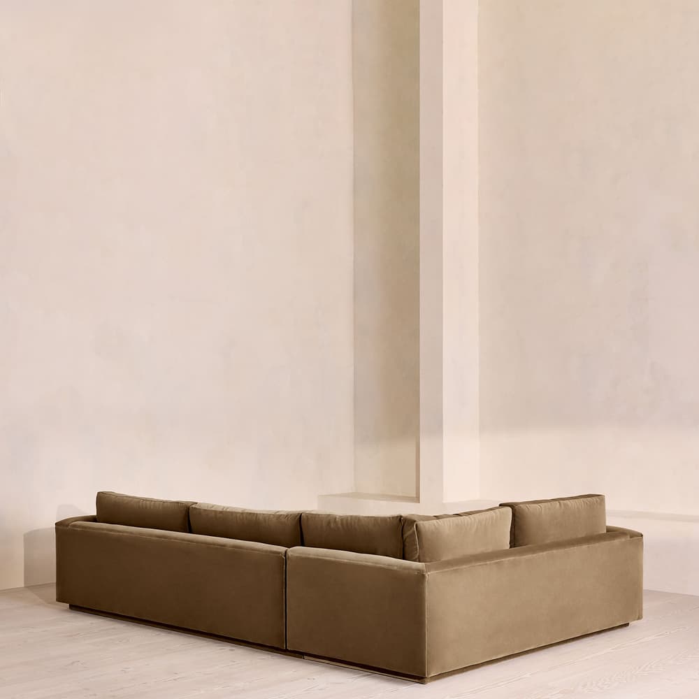 Mossley Right L-Shape Sofa - Velvet - Truffle - US - Images - Image 3