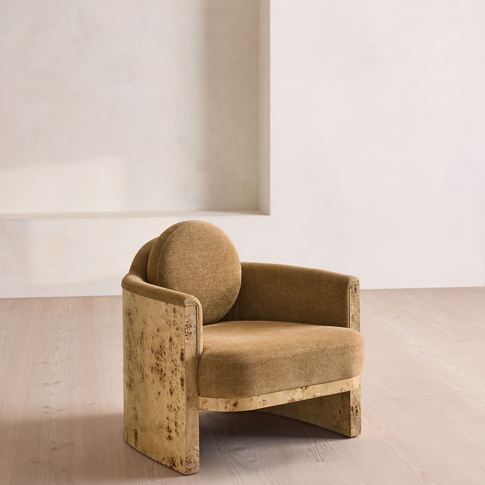 Carmen Armchair - Linen Chenille - Sand - US - Listing - Image 3