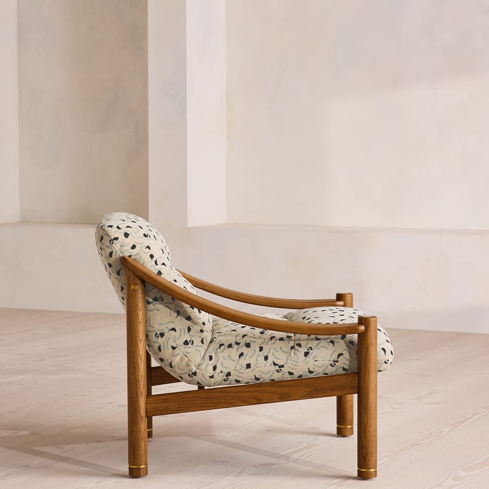 Karine Armchair - Dark Stain - Olia Jacquard - UK - Images - Image 3