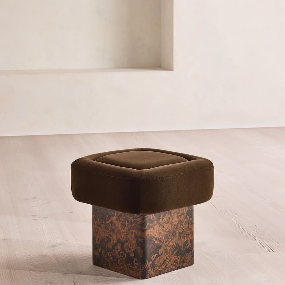 Ralph Footstool - Velvet - Chocolate - US - Listing - Image 3