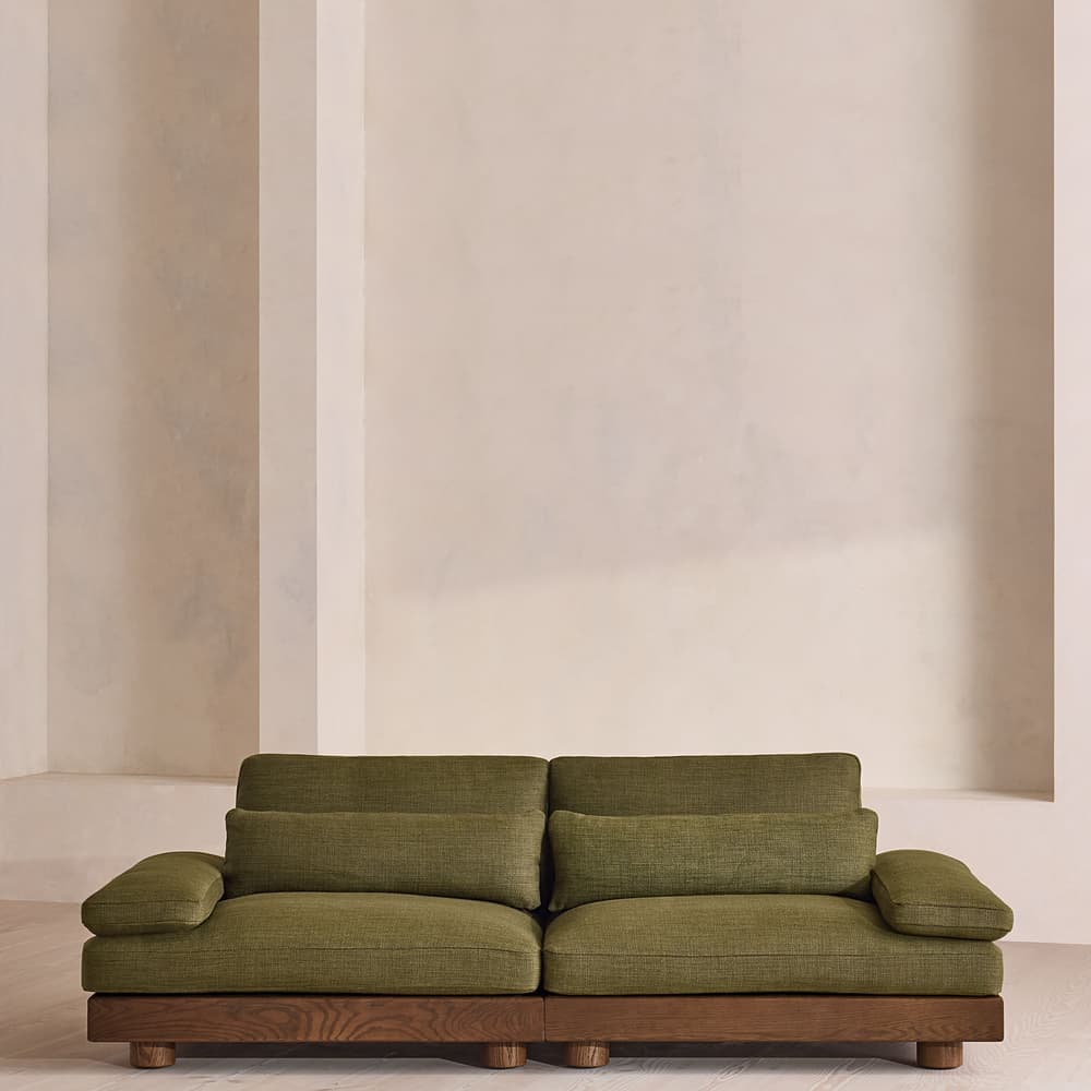 Truro Sectional Sofa - Three Seater - Wool Linen - Moss US - Listing - Image 3