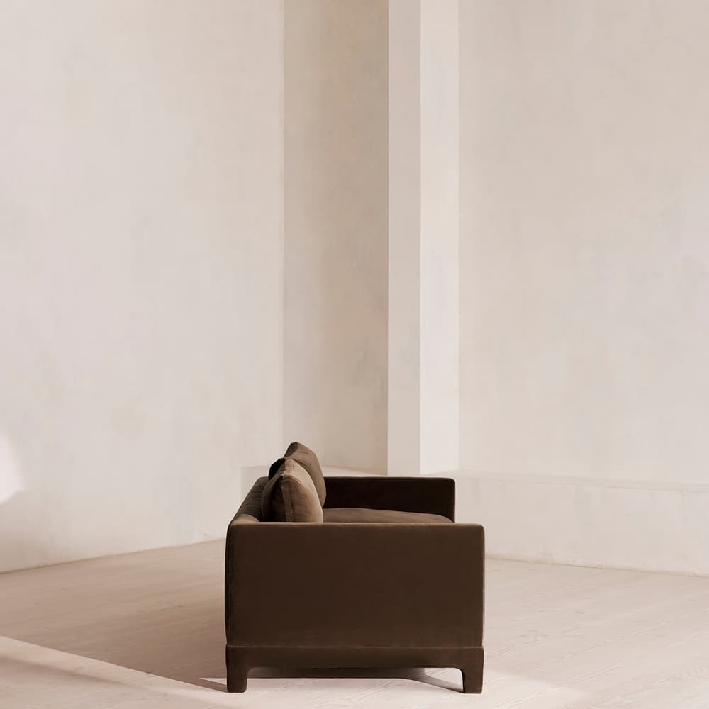 Ashford Three Seater - Sofa - Velvet - Chocolate - Images - Image 3