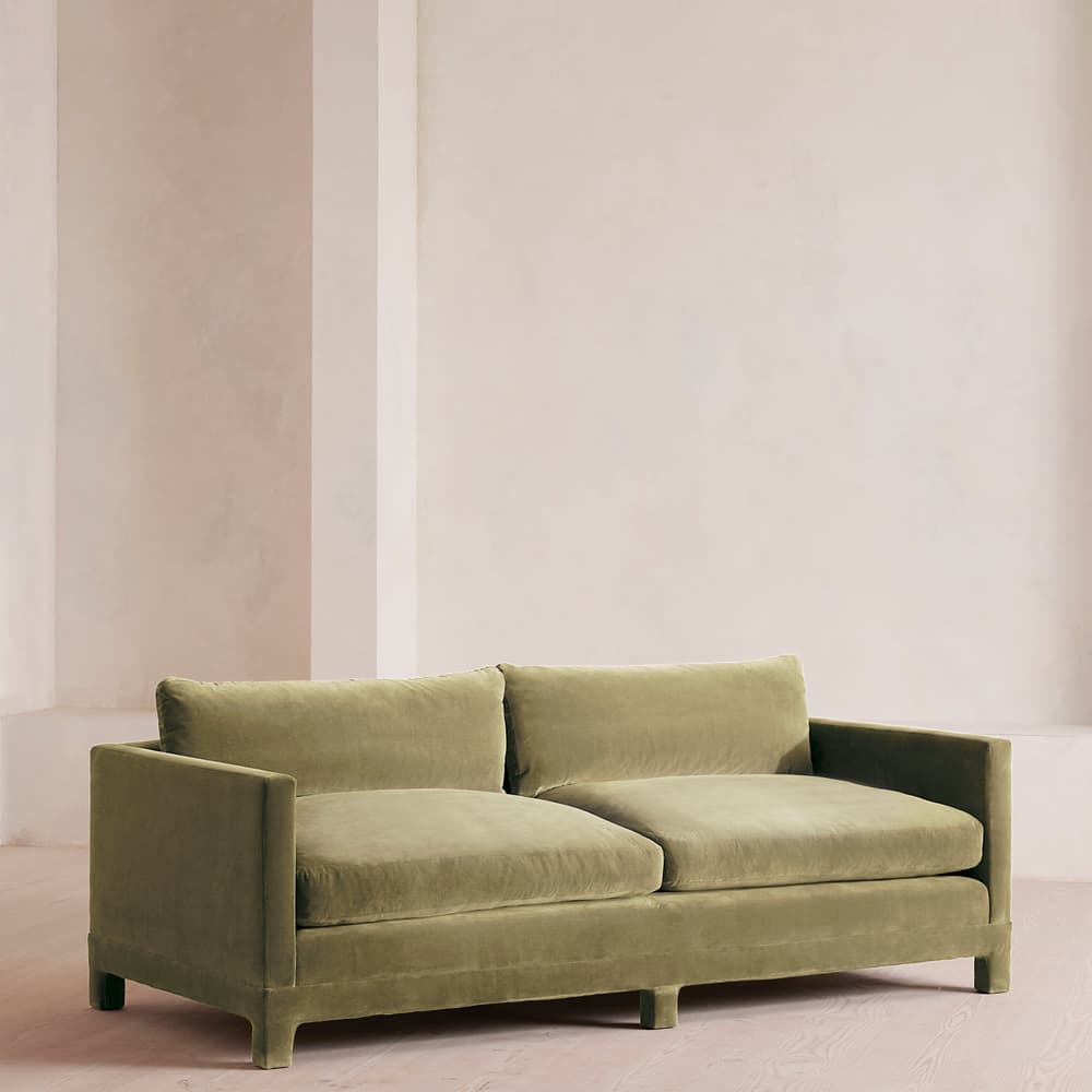 Ashford Three Seater Sofa - Velvet - Lichen - Listing - Image 3