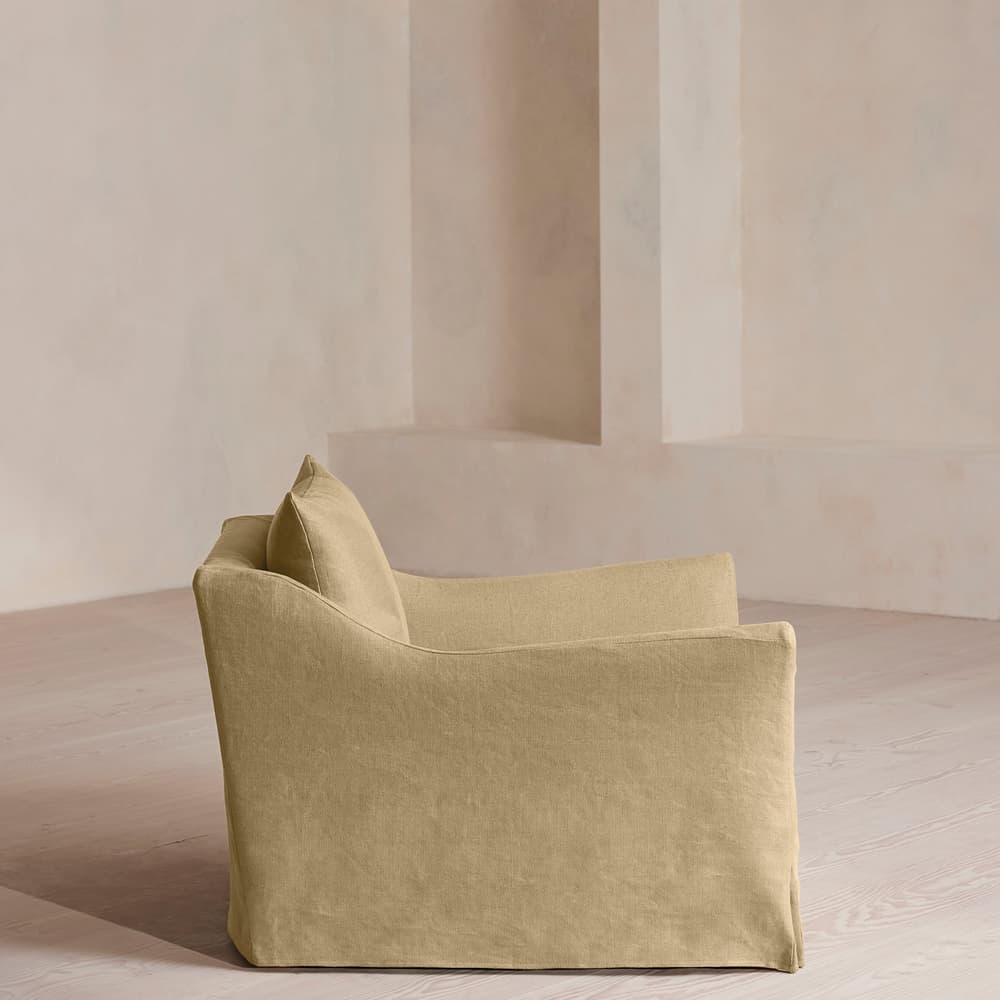 Roma Loveseat - Linen - Wheat - US - Images - Image 3