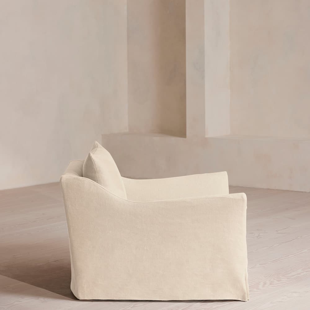 Roma Loveseat - Linen - Bisque - Images - Image 3