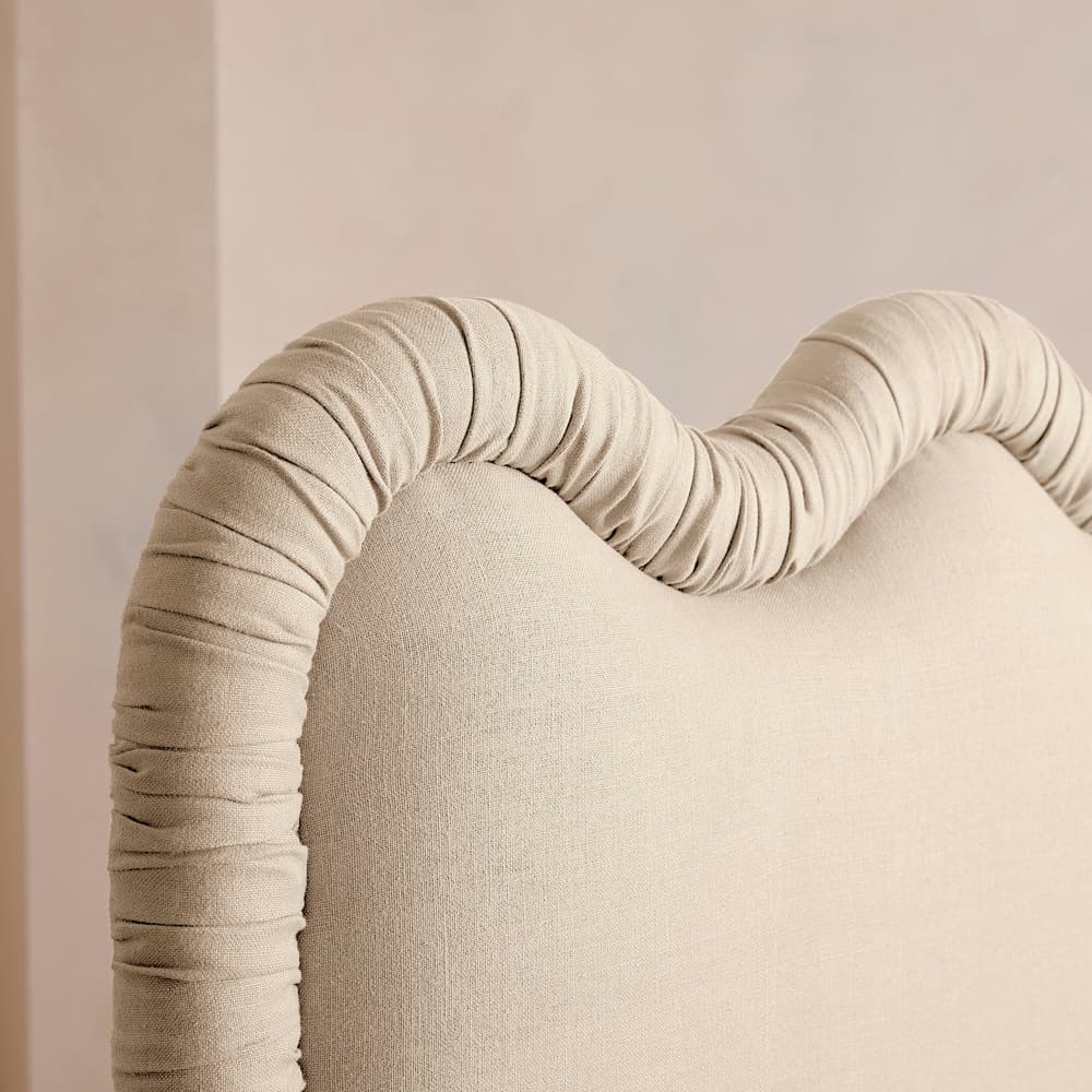 Tristan Bed - King - Linen - Bisque - US - Images - Image 3