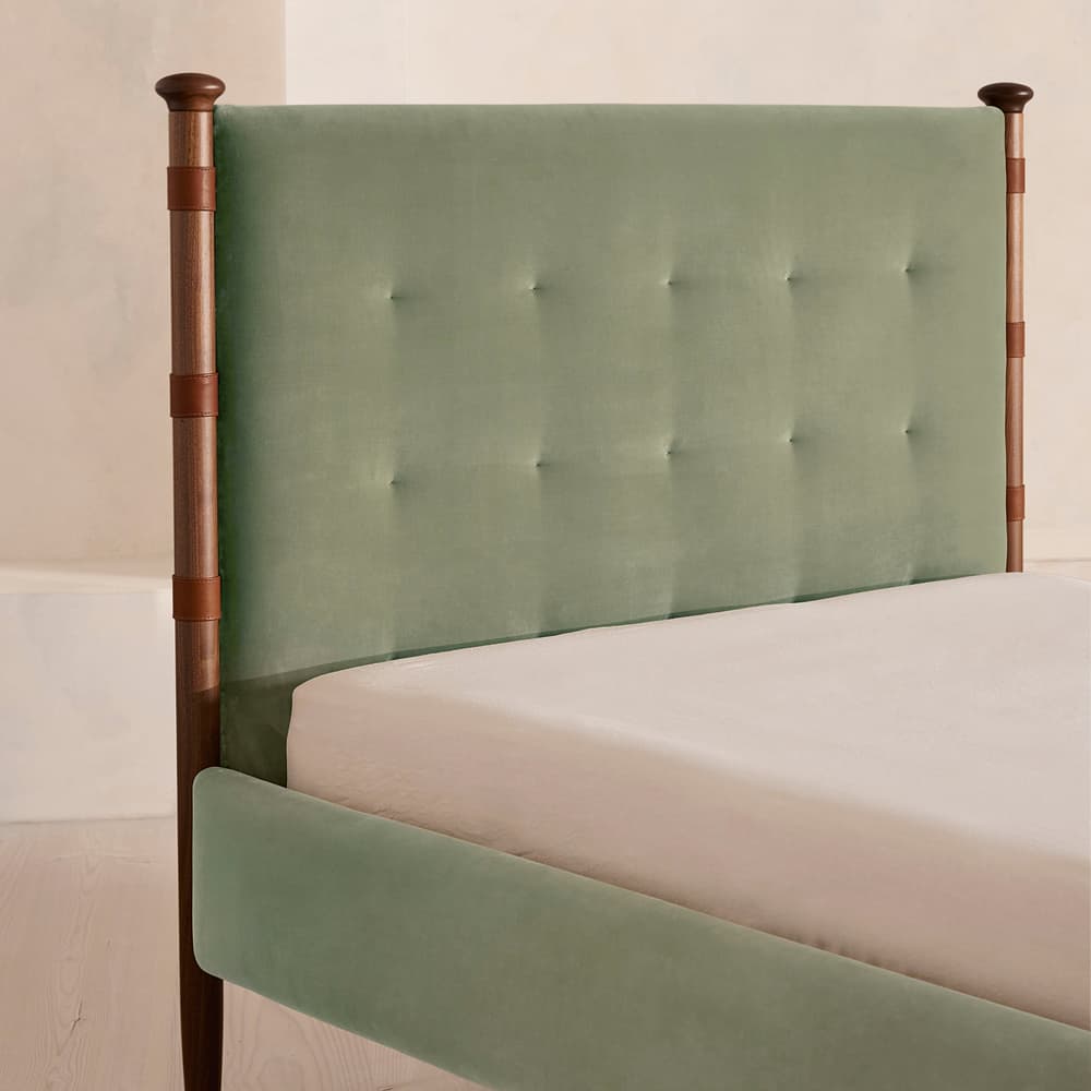 Paolo Bed - Full - Velvet - Seafoam - US - Images - Image 3