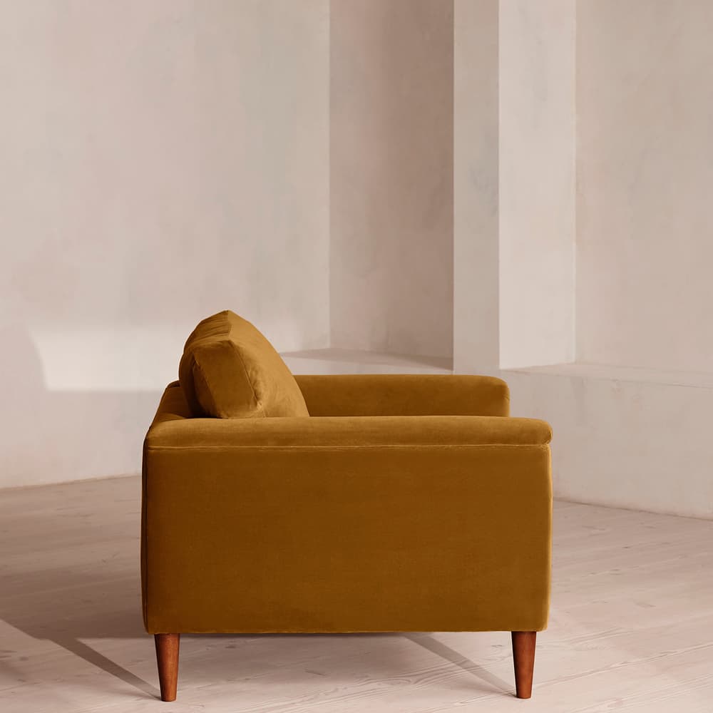 Reya Loveseat - Velvet - Mustard - US - Images - Image 3