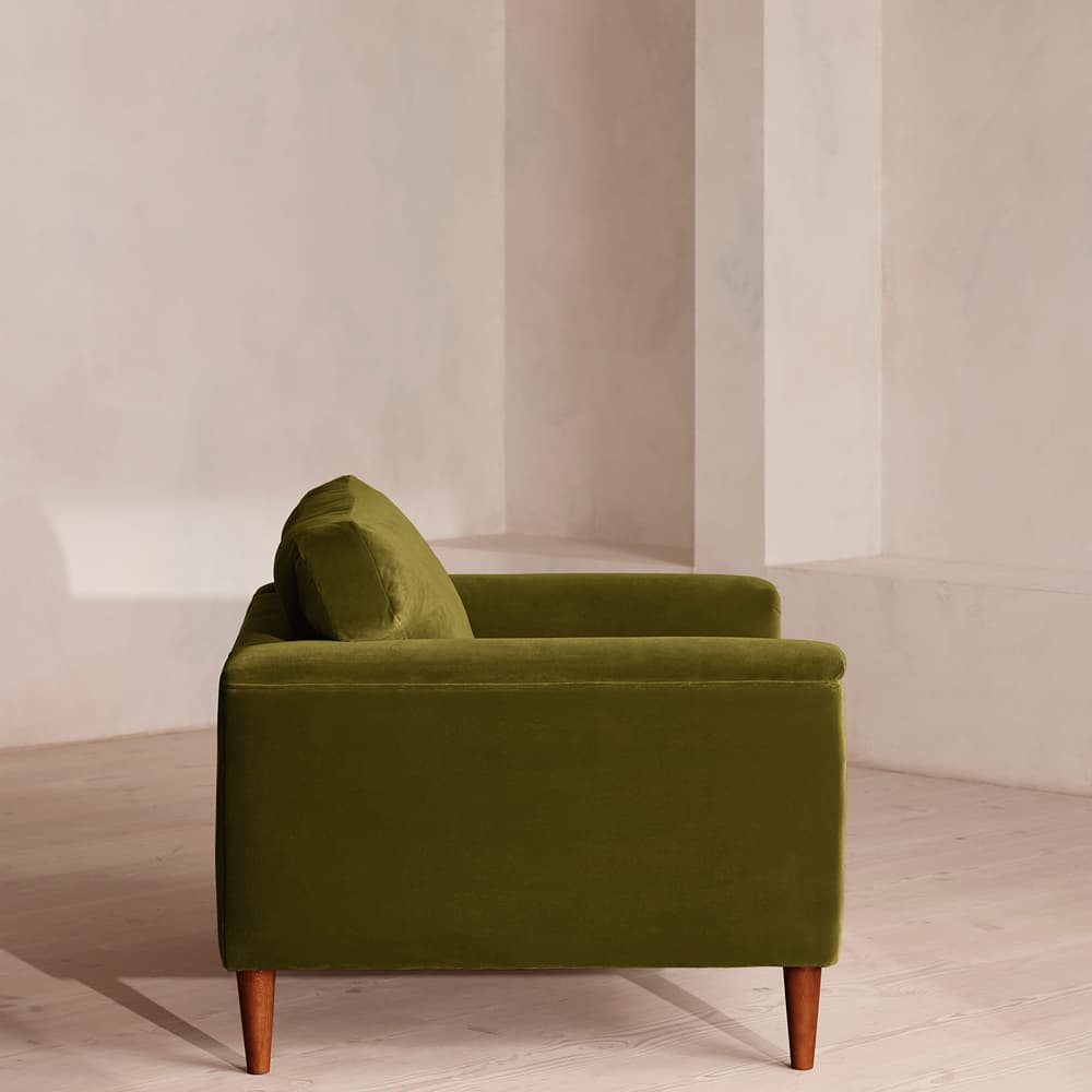 Reya Loveseat - Velvet - Olive - US - Images - Image 3