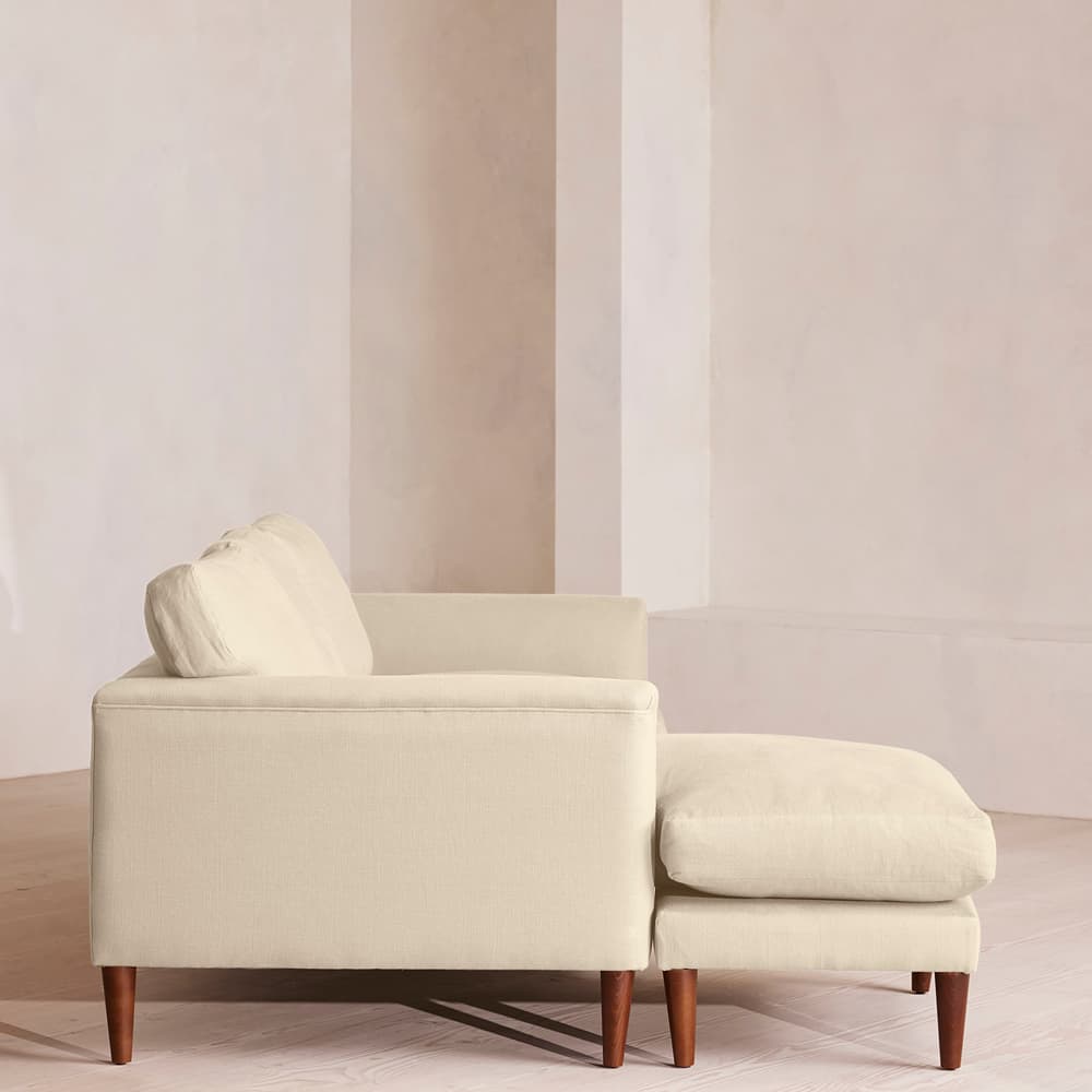 Reya Chaise-end Sofa - Linen - Bisque - US - Images - Image 3