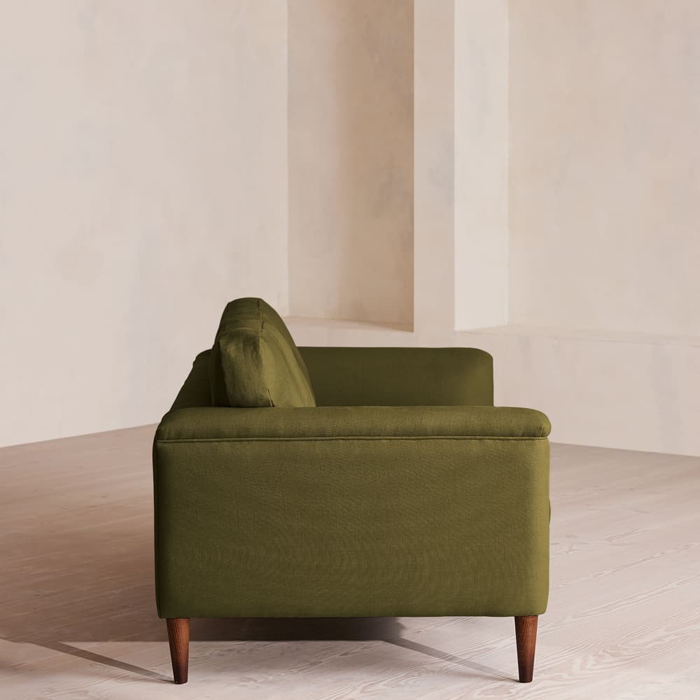 Reya Two Seater Sofa - Linen - Olive - US - Images - Image 3
