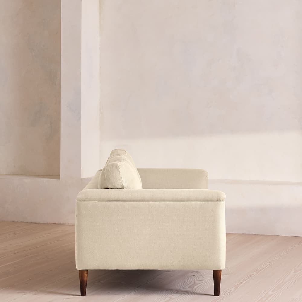 Reya Three Seater Sofa - Linen - Bisque - Images - Image 3