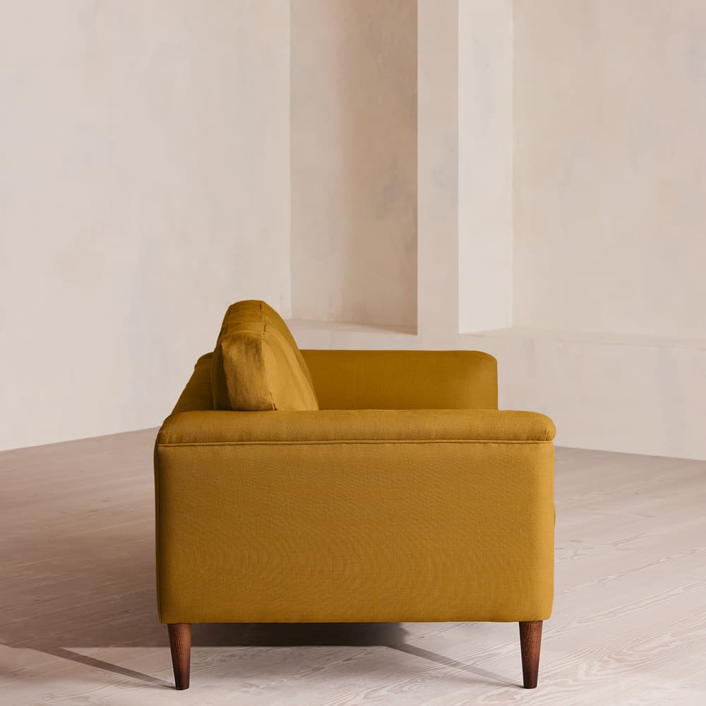 Reya Two Seater Sofa - Linen - Turmeric - US - Images - Image 3