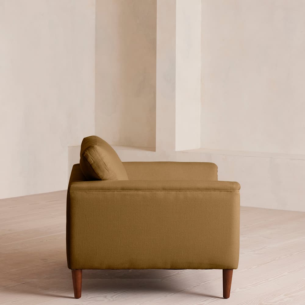 Reya Loveseat - Linen - Ochre - US - Images - Image 3