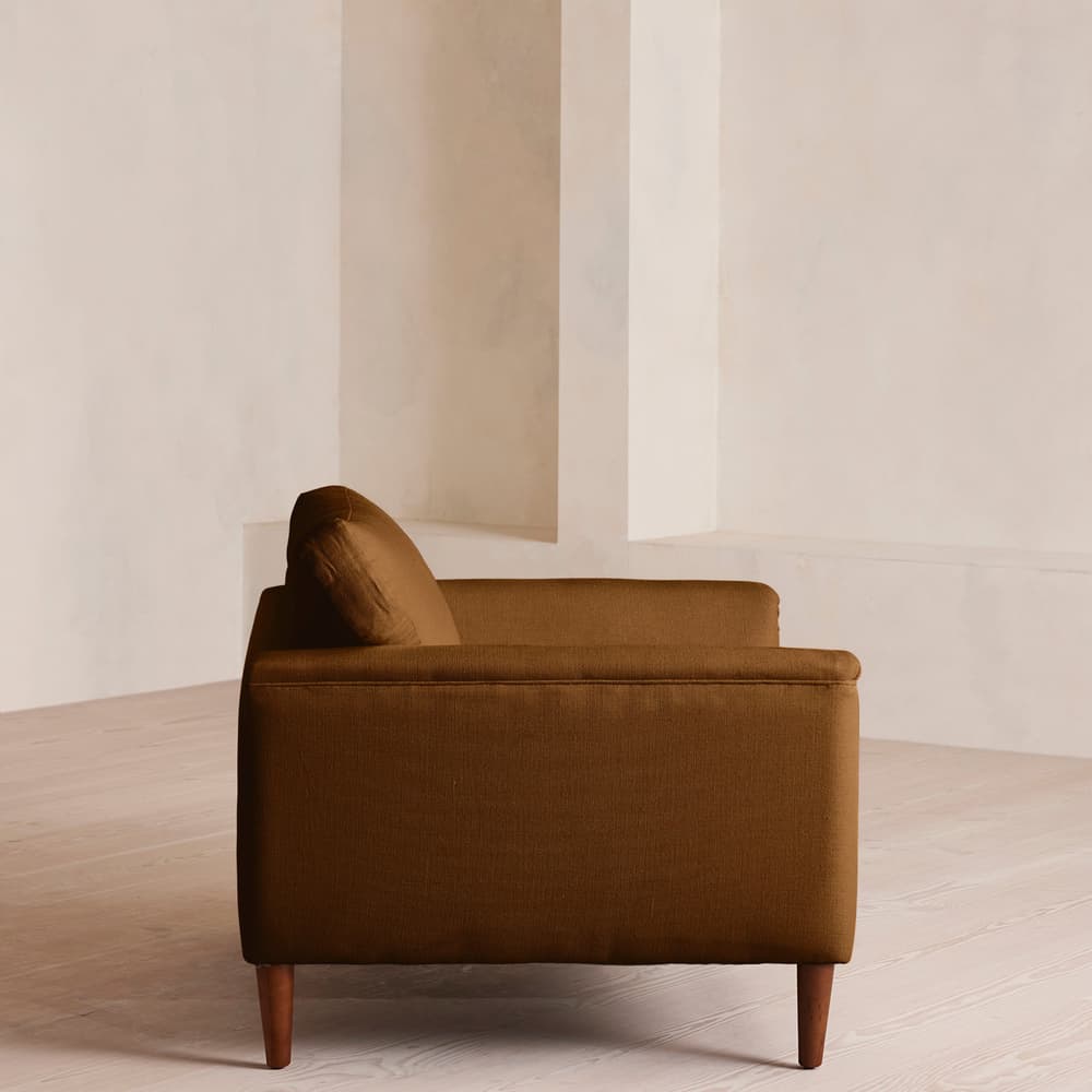 Reya Loveseat - Linen - Terracotta - US - Images - Image 3