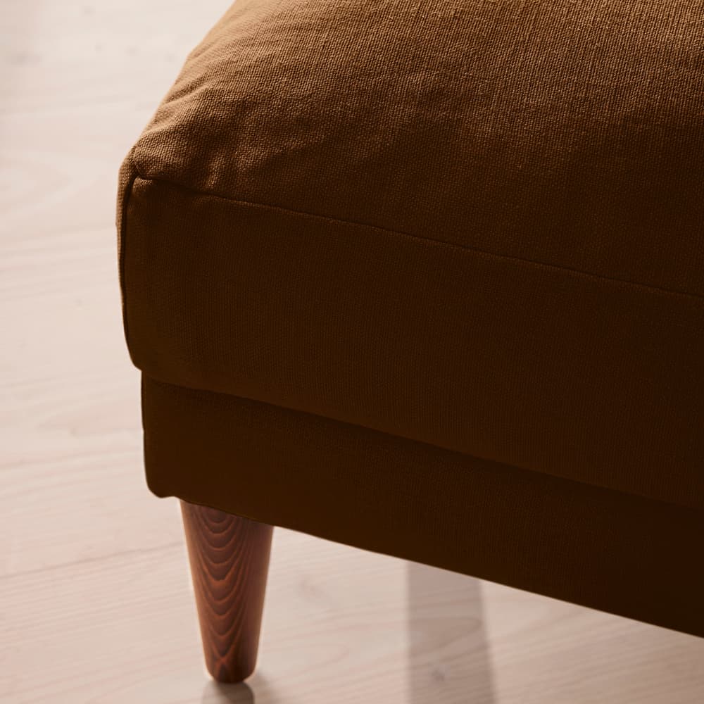 Reya Ottoman - Linen - Terracotta - US - Images - Image 3