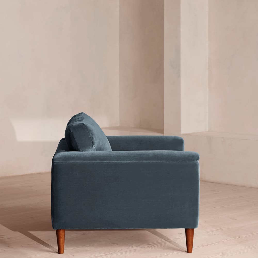Reya Loveseat - Velvet - Grey Blue - US - Images - Image 3