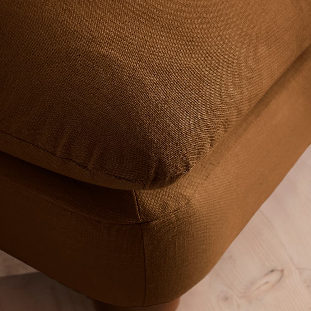 Vivienne Ottoman - Linen - Terracotta - UK - Image 3