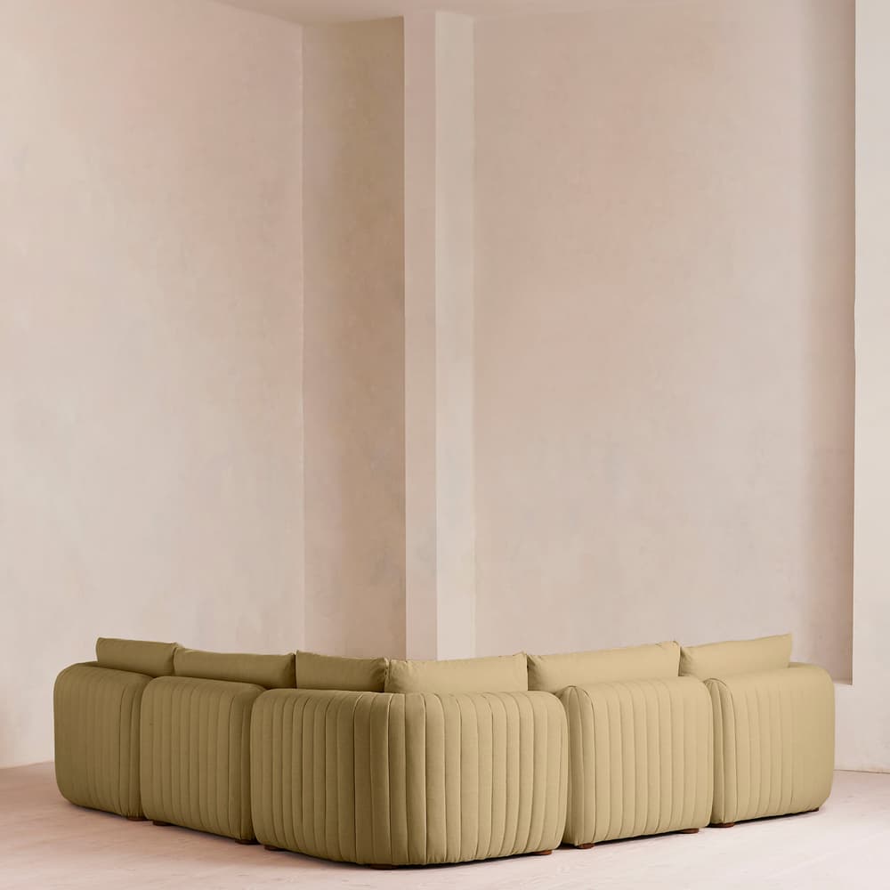 Vivienne Modular Corner Sofa - Linen - Wheat - Images - Image 3