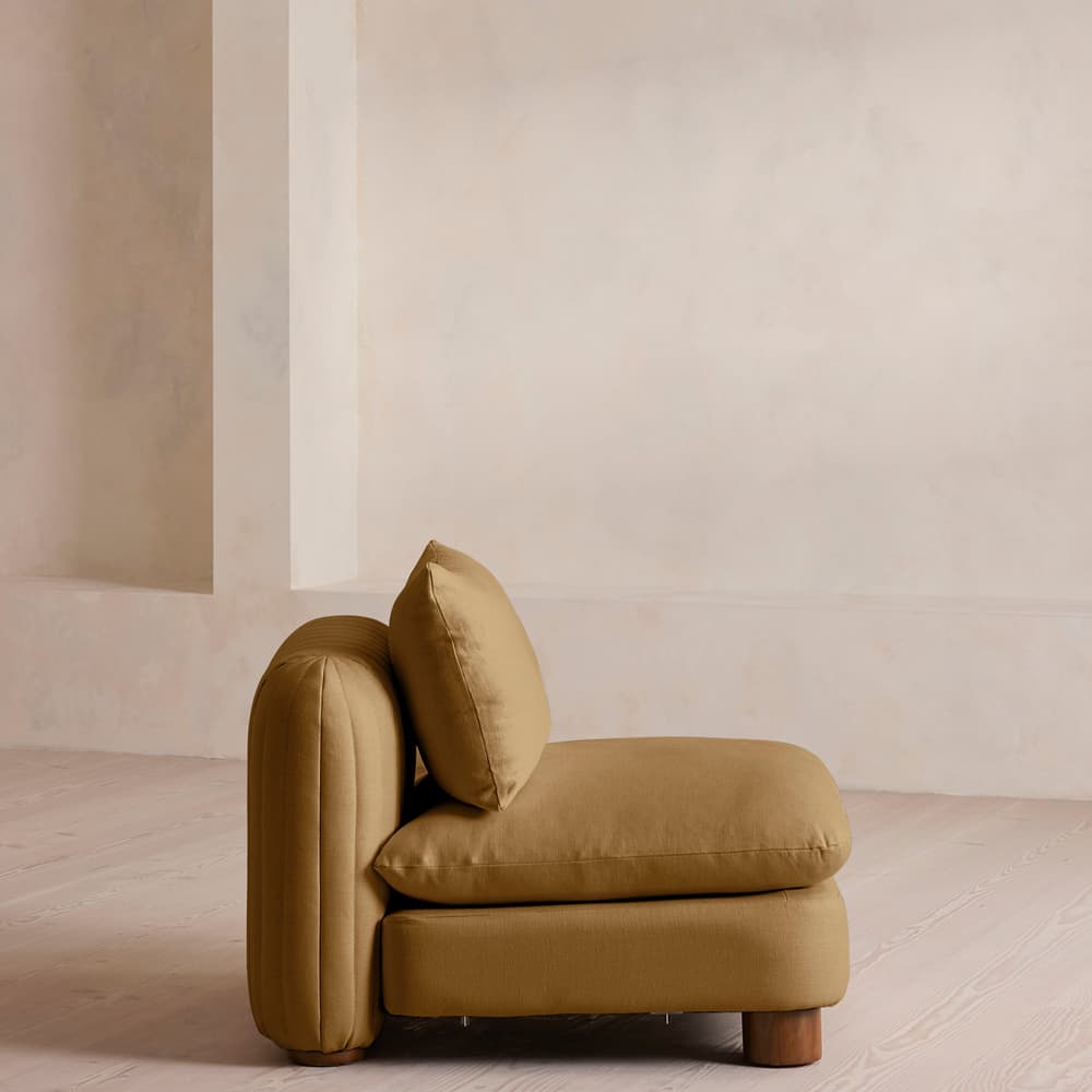 Vivienne Ottoman - Linen - Ochre - US - Image 3