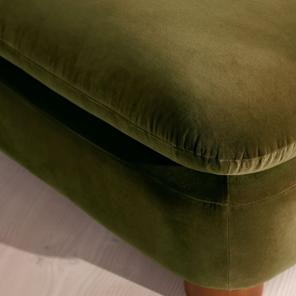 Vivienne Ottoman - Velvet Olive - Image 3