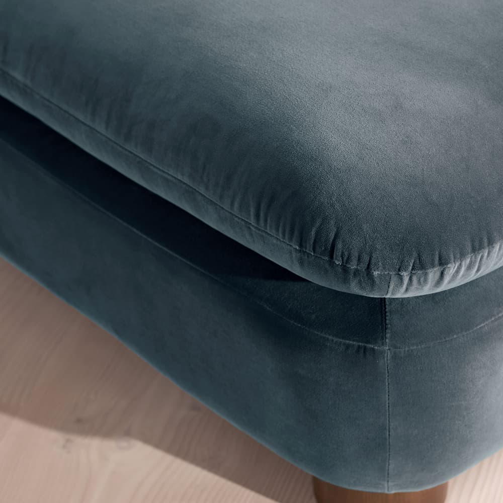 Vivienne Ottoman - Velvet Grey Blue - Image 3