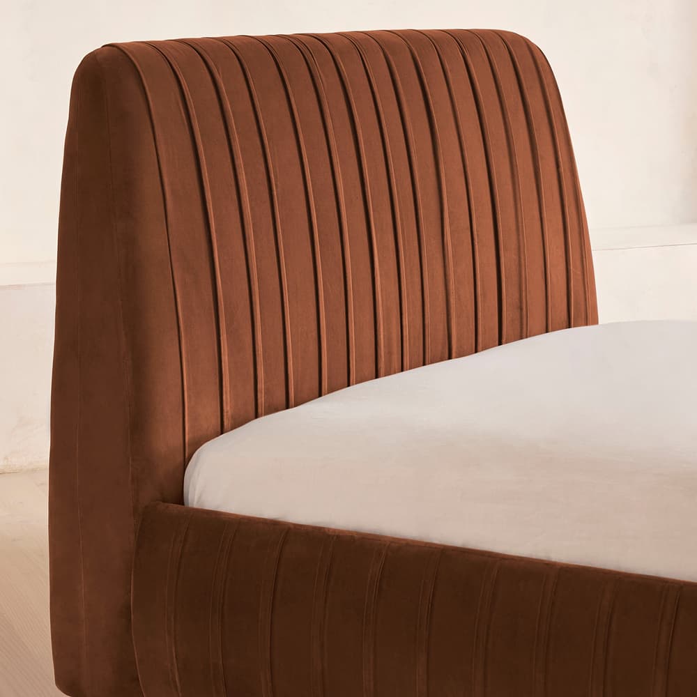Vivienne Bed - Full - Velvet - Cinnamon - US - Images - Image 3