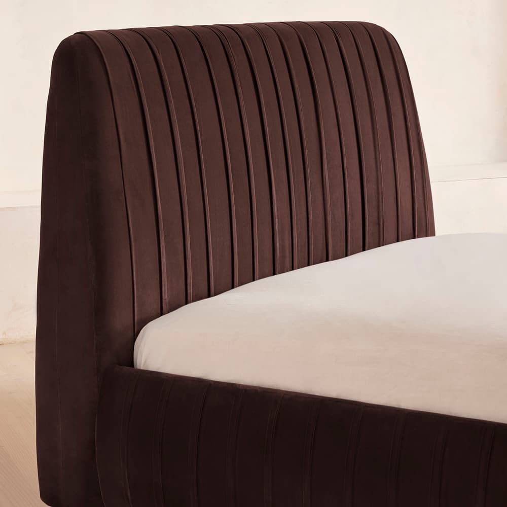 Vivienne Bed - King - Velvet - Aubergine - US - Images - Image 3