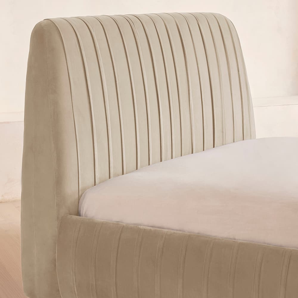 Vivienne Bed - King - Velvet - Oyster - US - Images - Image 3