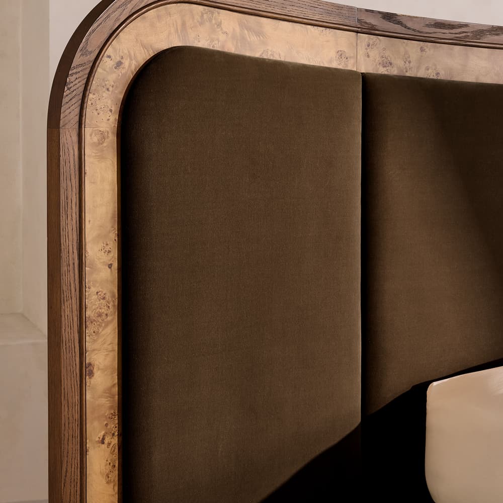 Alana Bed - King - Velvet - Chocolate - Images - Image 3