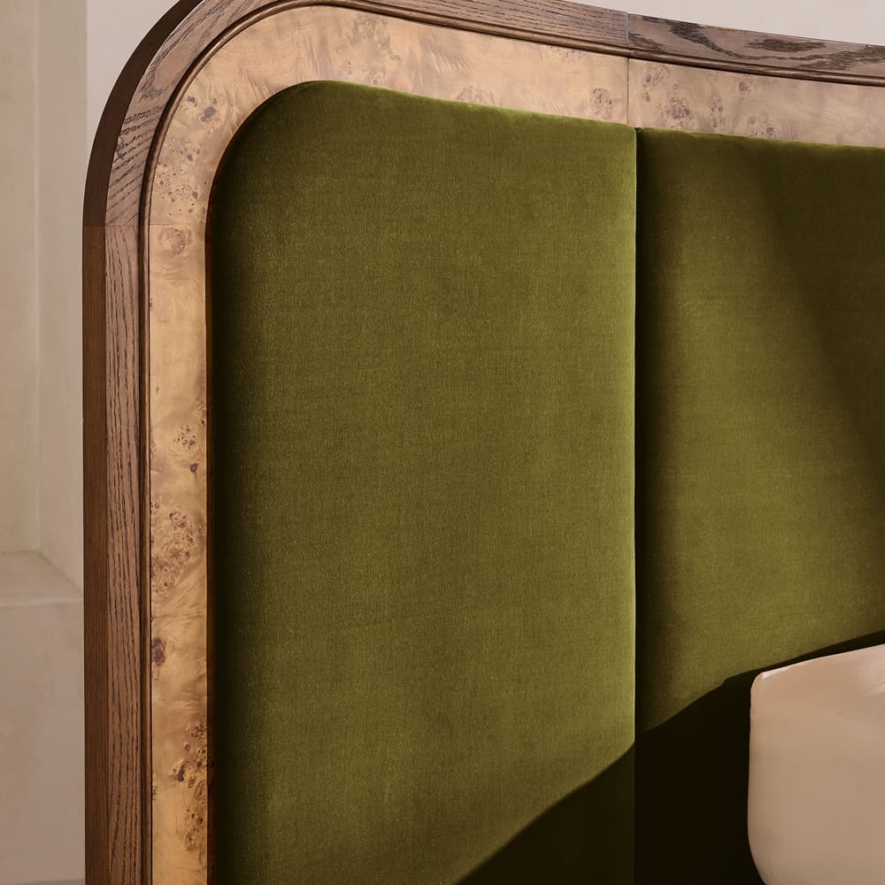 Alana Bed - King - Velvet - Olive - Images - Image 3