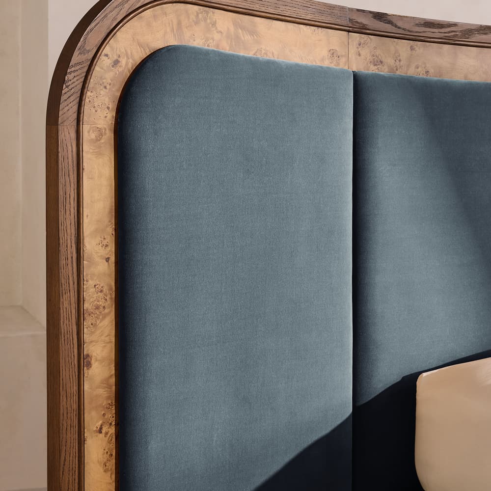 Alana Bed - King - Velvet - Grey Blue - Images - Image 3