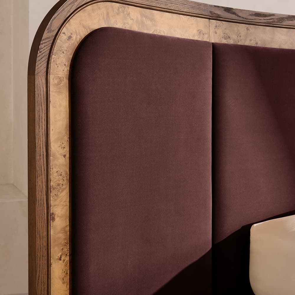 Alana Bed - King - Velvet - Aubergine - UK - Images - Image 3