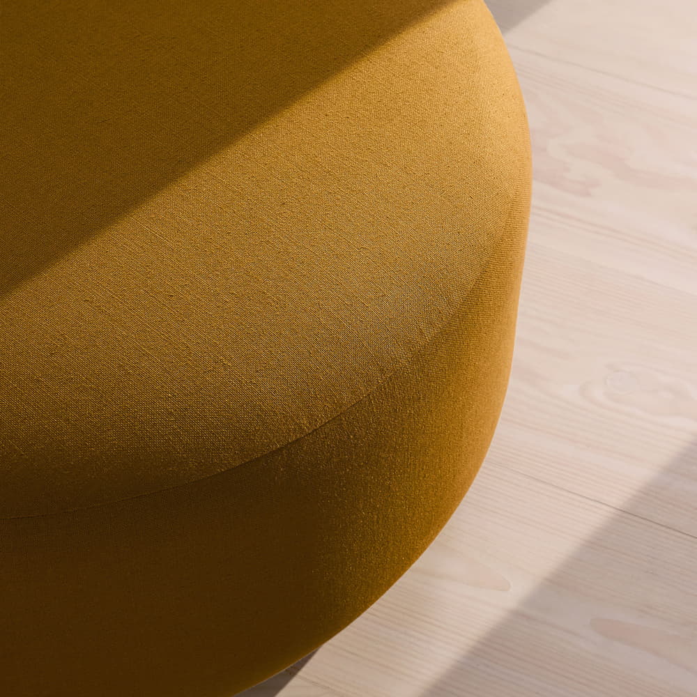 Aline Ottoman - Linen - Turmeric - UK - Image 3
