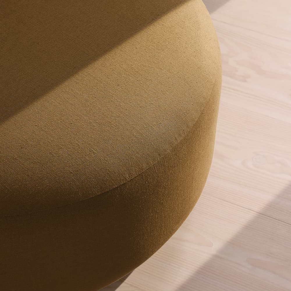 Aline Ottoman - Linen - Ochre - US - Images - Image 3